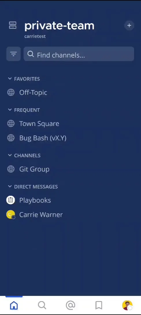프로필 사진을 선택하여 Settings > Notifications로 이동해서 알림 설정에 접근합니다.