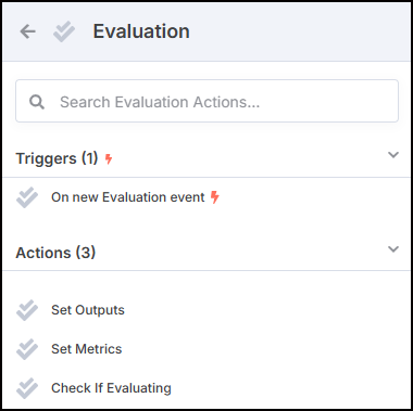 Evaluation node