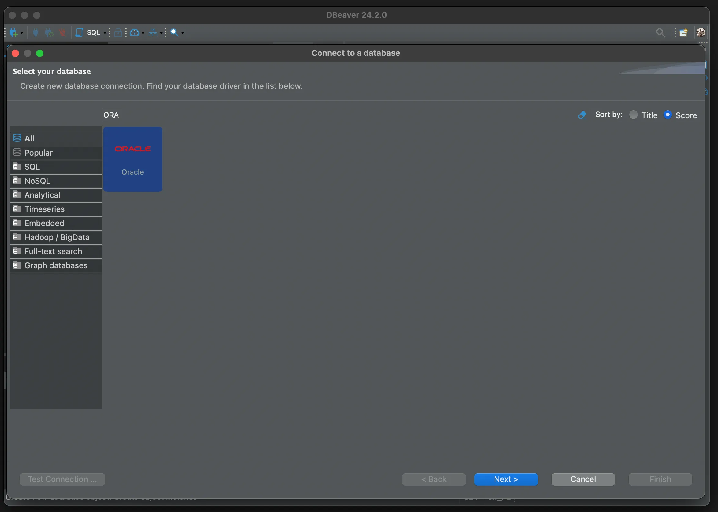 DBeaver connect to a database